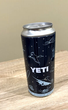Yeti Stash Can 12oz Tall Colster Style Slim Nautical Limited Dark NEW